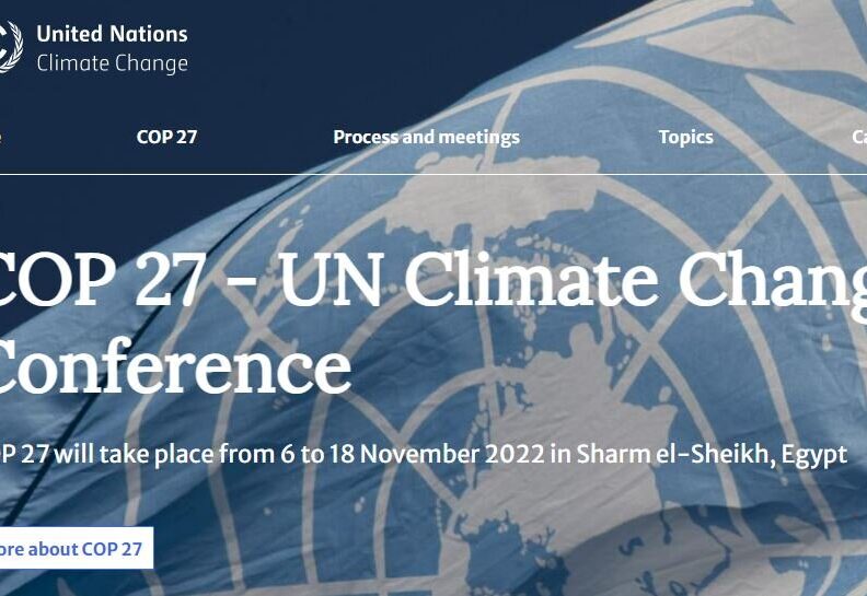 COP27- Conférence des Nations unies sur les changements climatiques