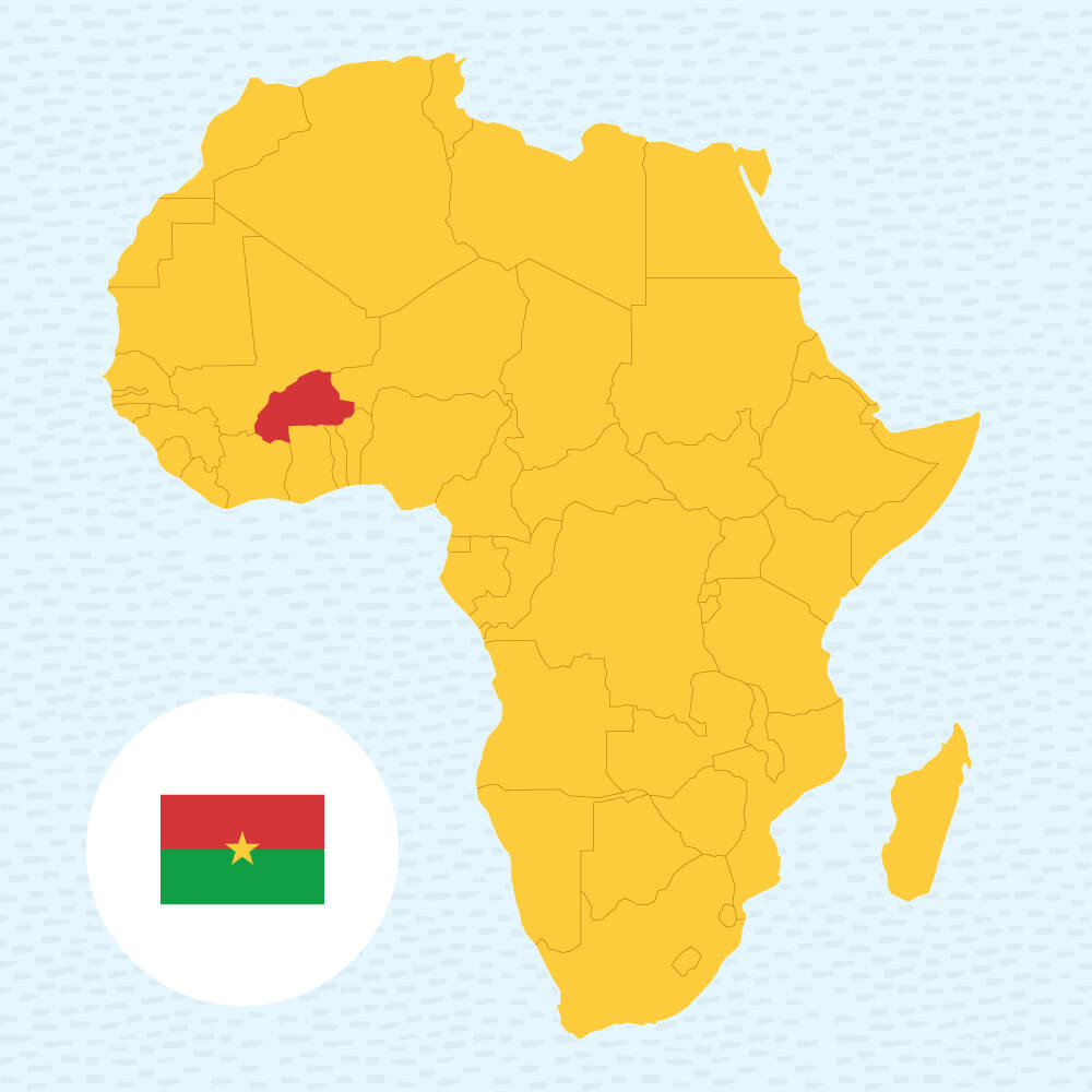 Country Map BurkinaFaso 4 